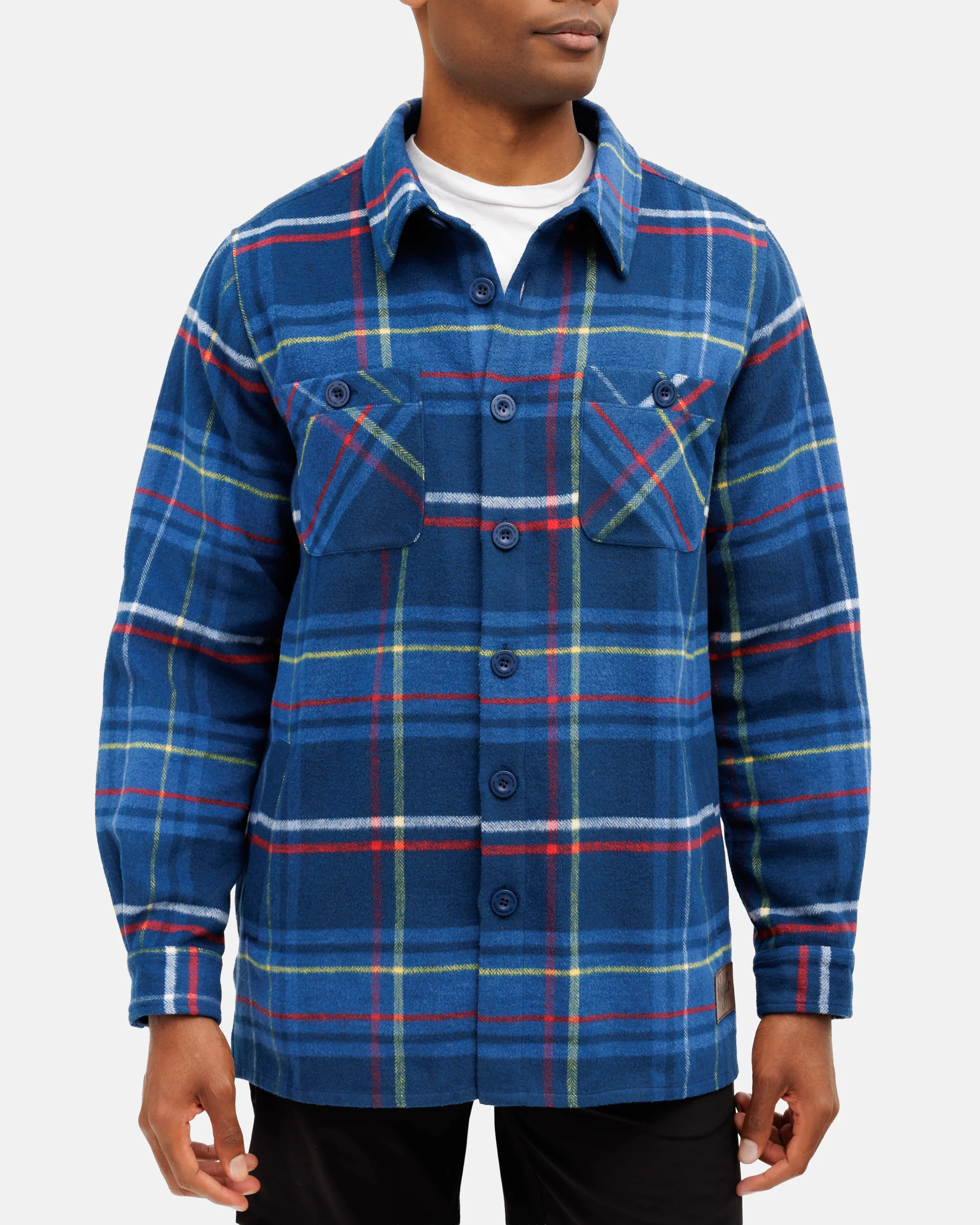 Cocky Rooster Men's Heavyweight Flannel Overshirt - Image 4