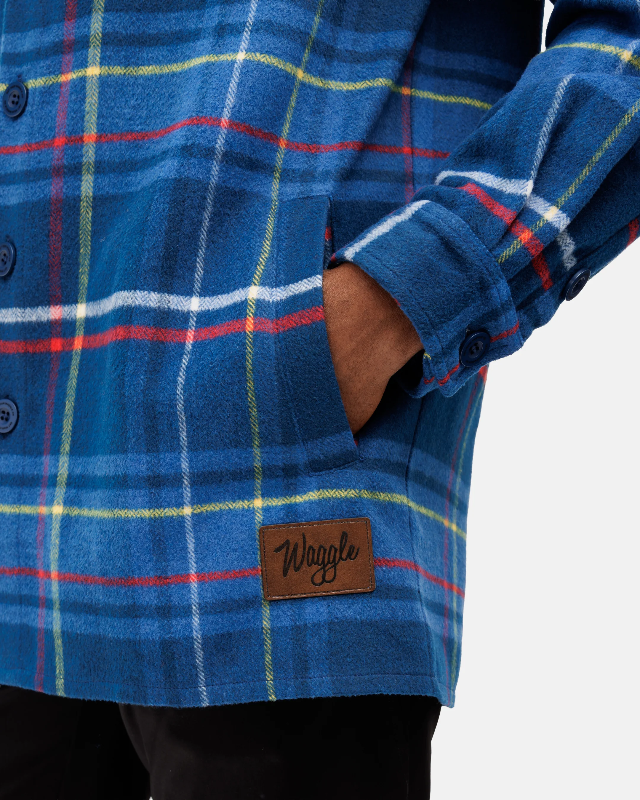 Cocky Rooster Men's Heavyweight Flannel Overshirt - Image 5