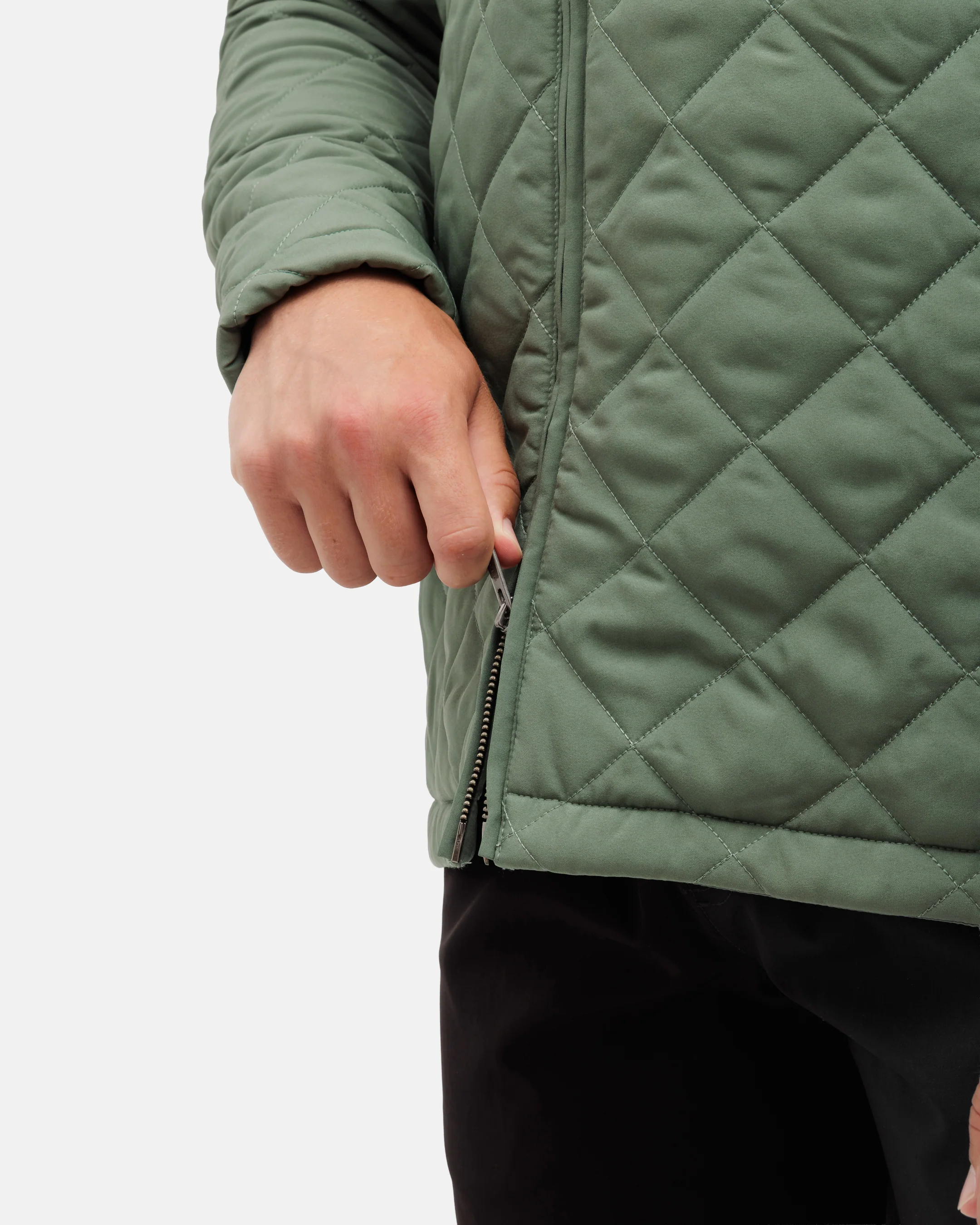 Crosscut Men's Quilted Bomber Jacket - Balsam - Image 6