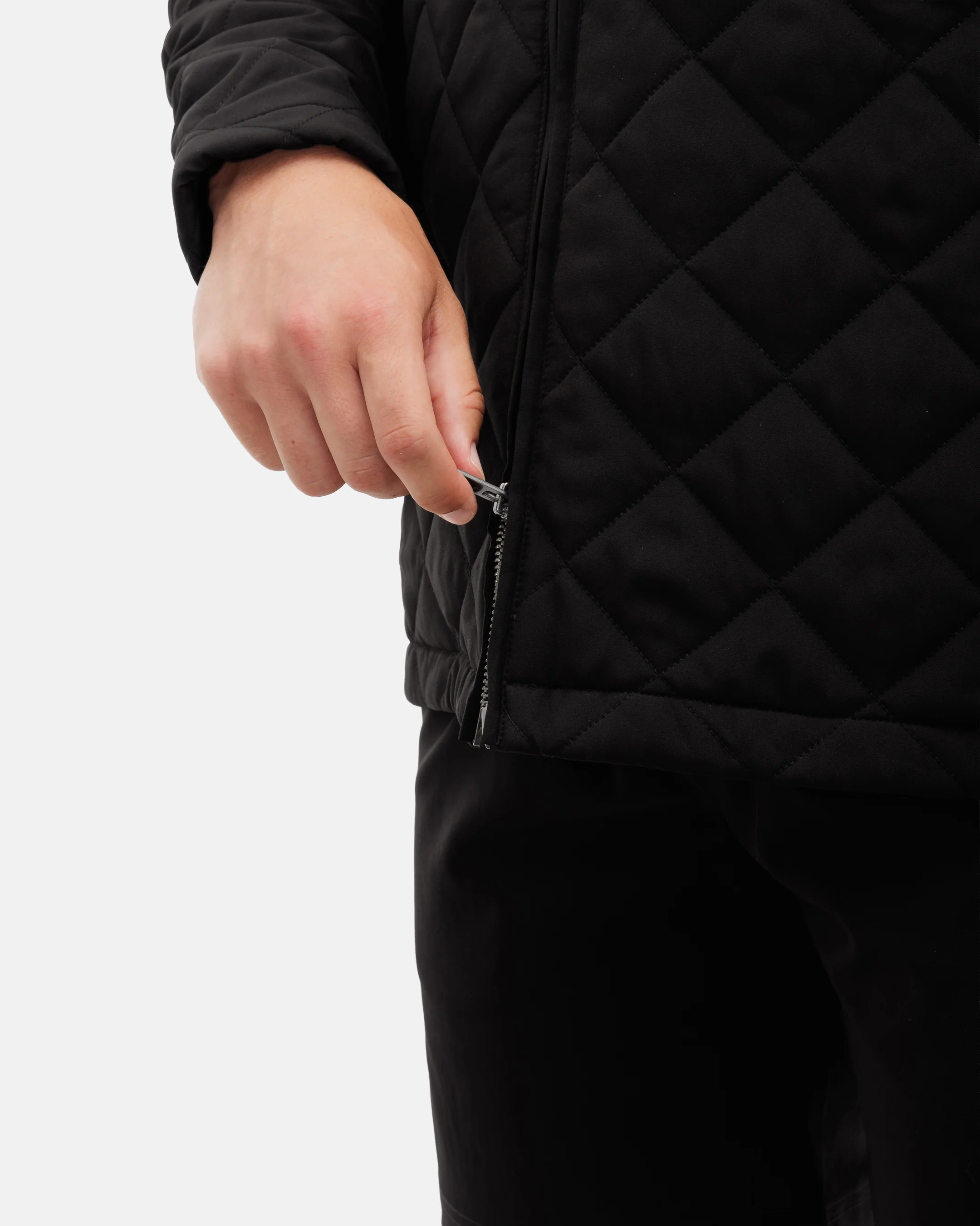Crosscut Men's Quilted Bomber Jacket - Onyx - Image 5