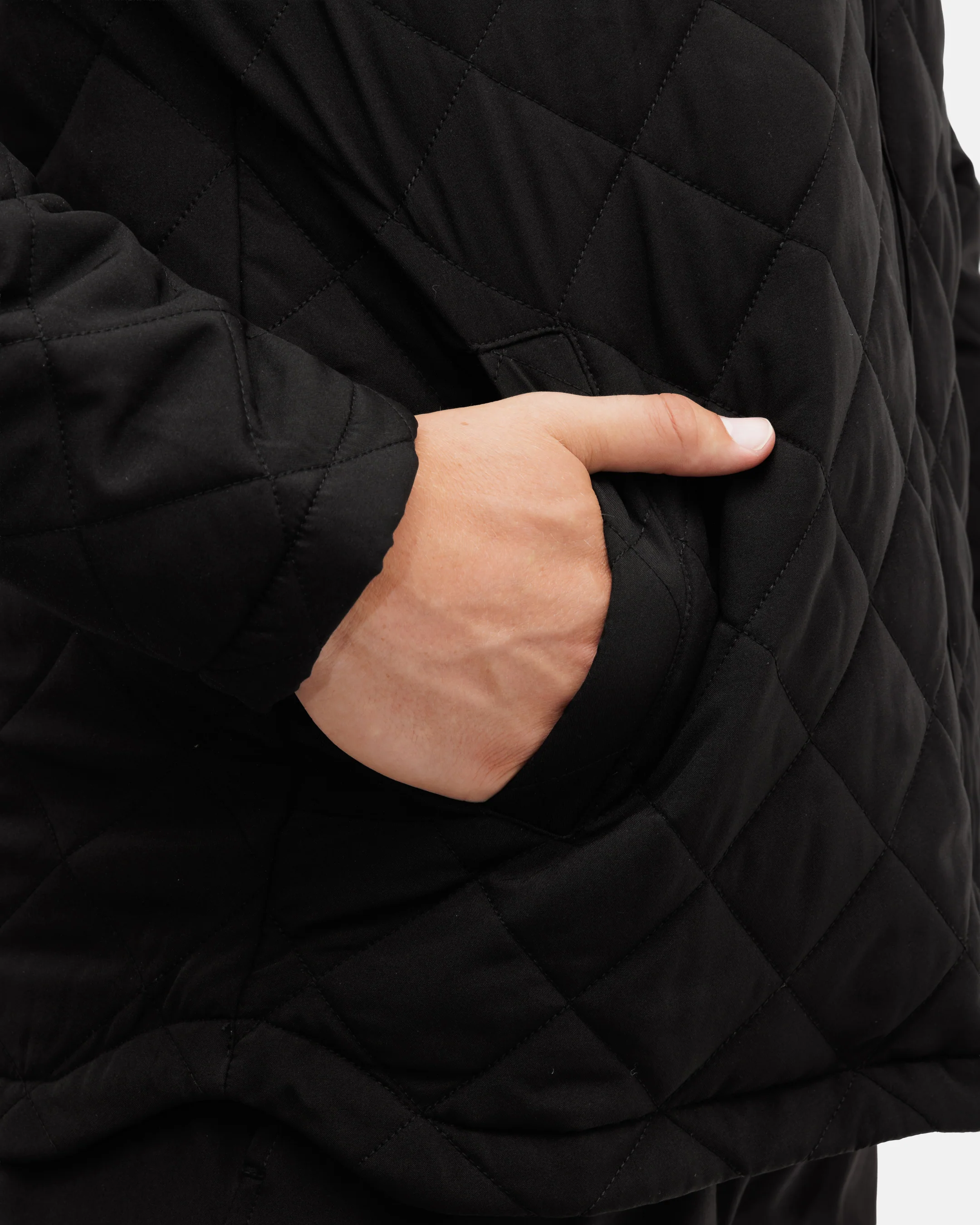 Crosscut Men's Quilted Bomber Jacket - Onyx - Image 6