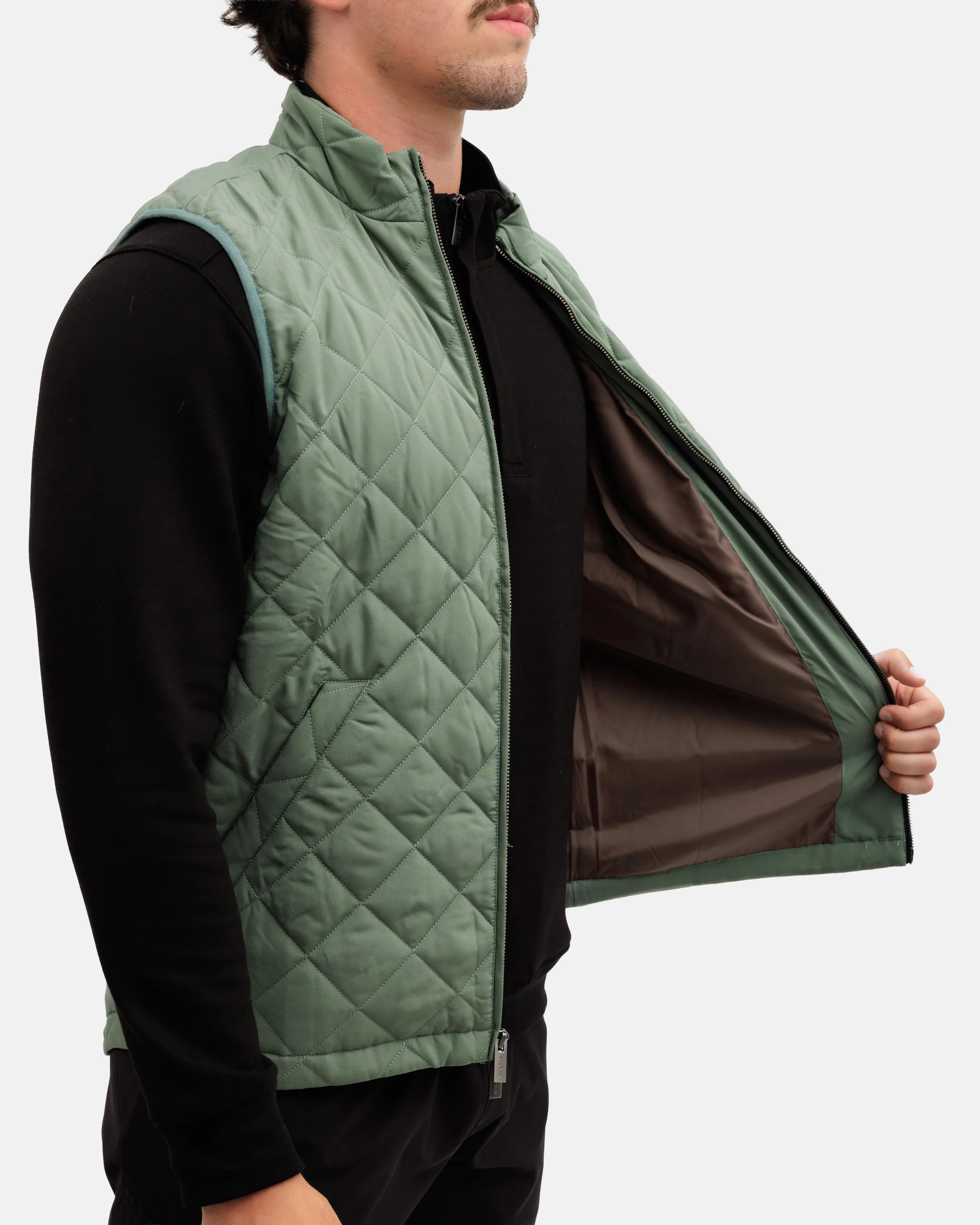 Crosscut Men's Quilted Vest - Balsam - Image 7