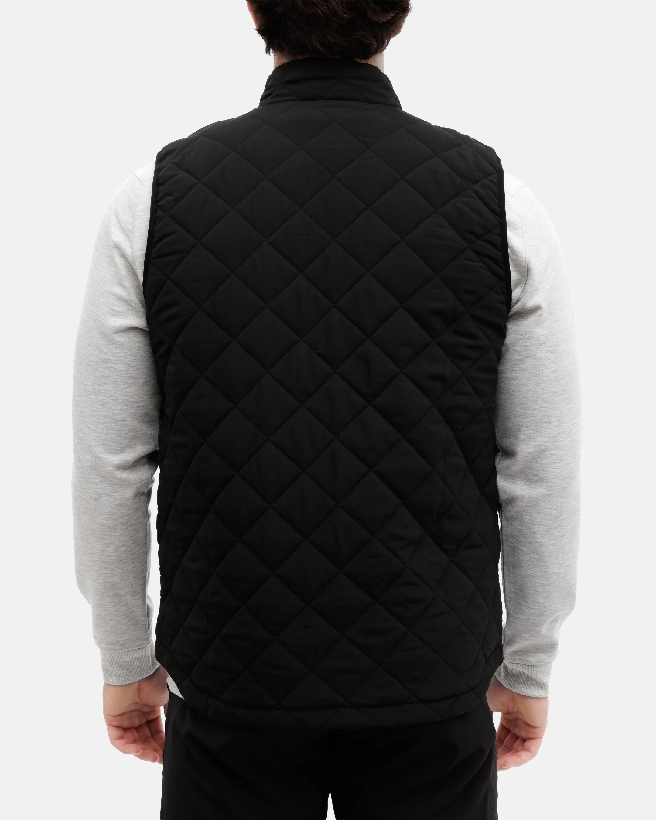 Crosscut Men's Quilted Vest - Onyx - Image 4