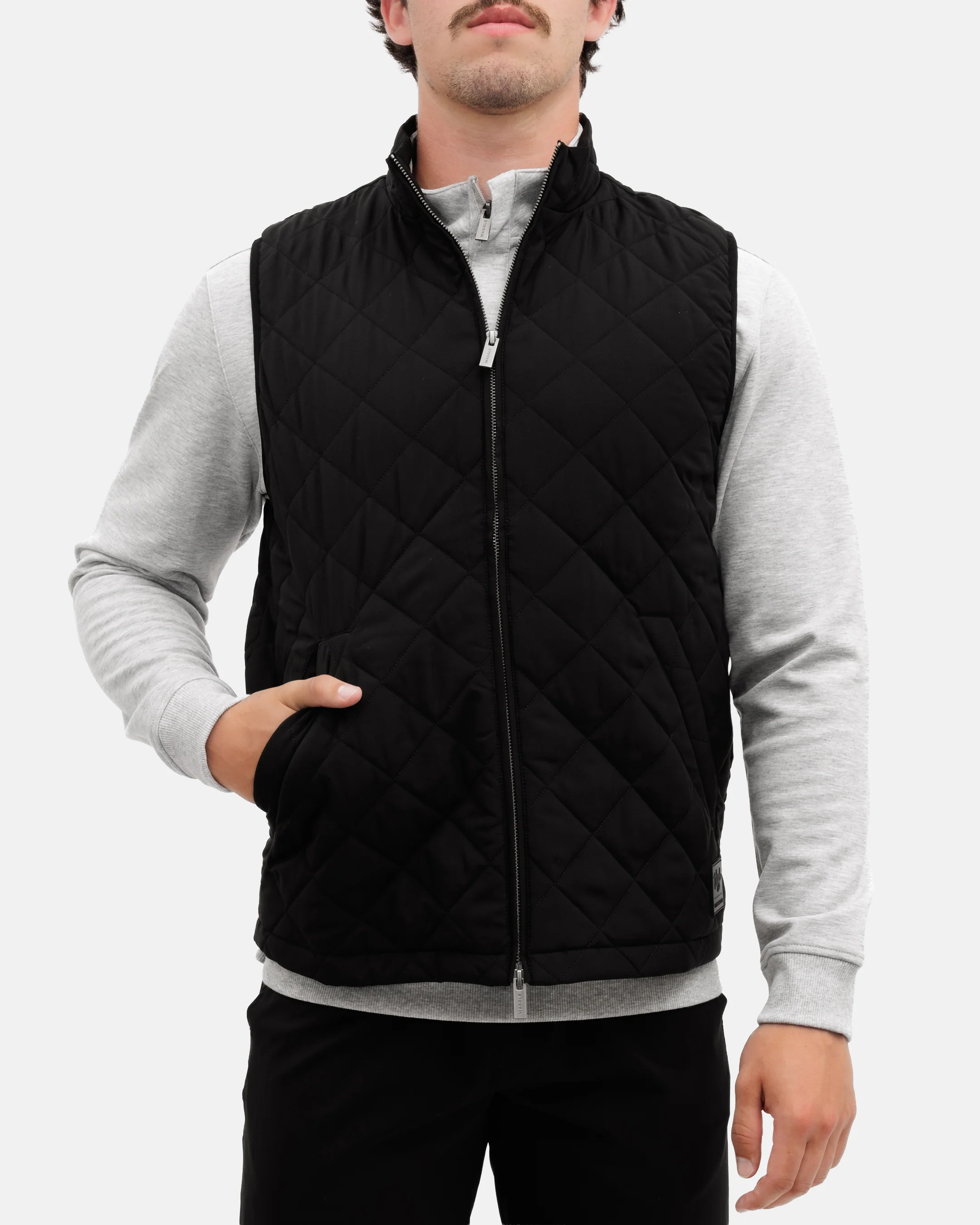 Crosscut Men's Quilted Vest - Onyx - Image 5