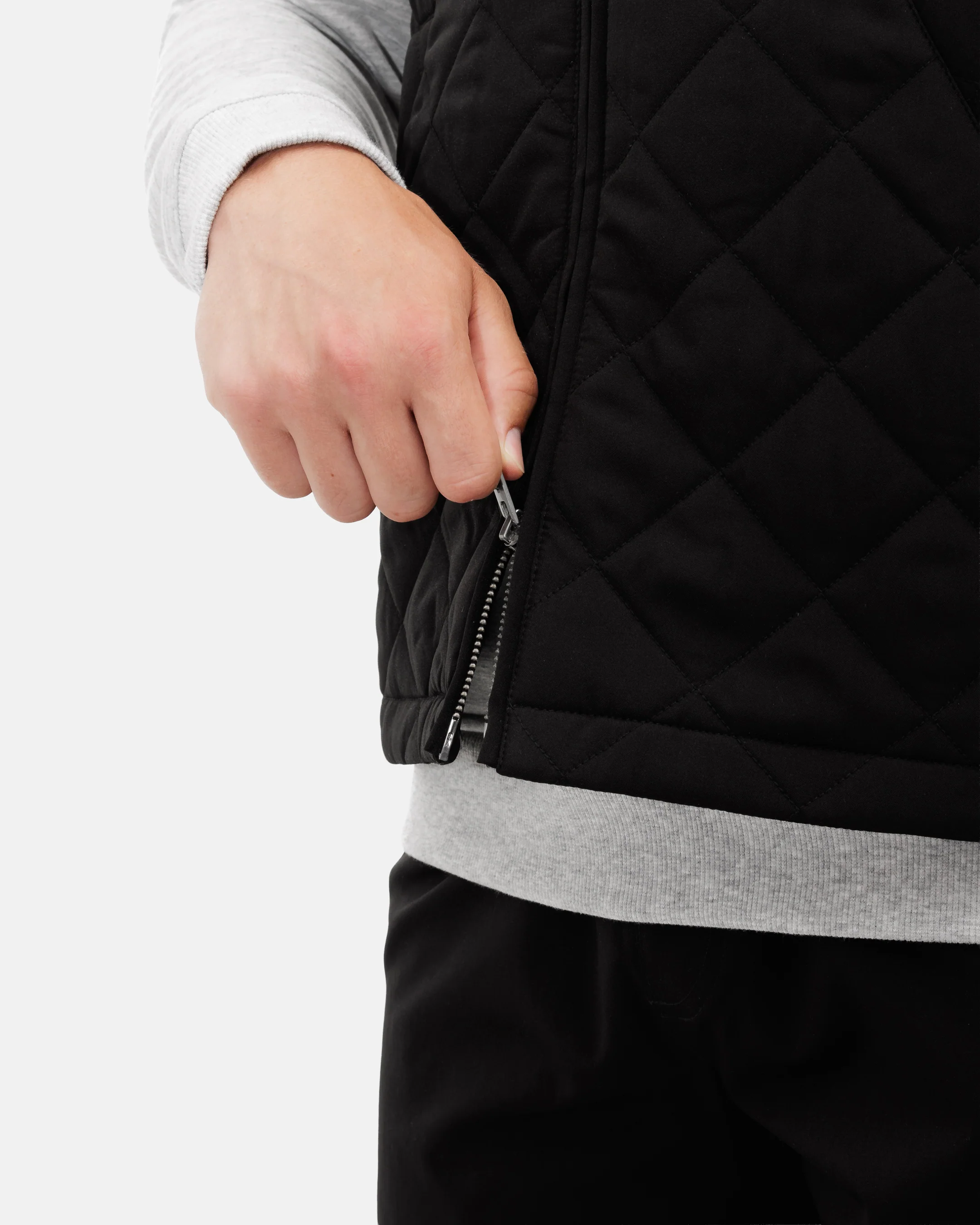 Crosscut Men's Quilted Vest - Onyx - Image 6