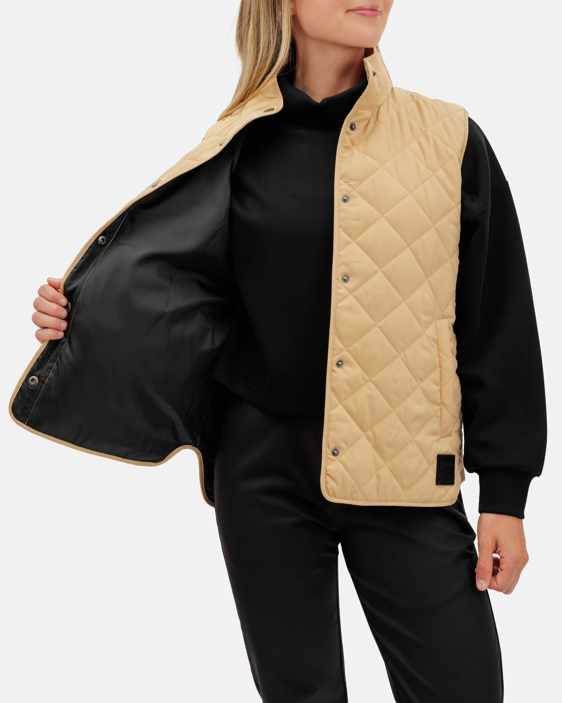 Crosscut Women's Quilted Vest - Bunker - Image 6