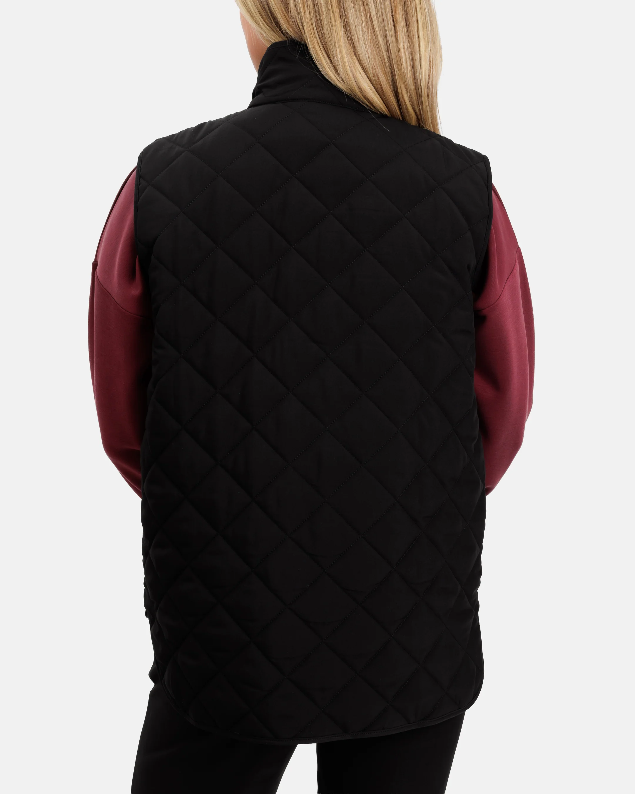 Crosscut Women's Quilted Vest - Onyx - Image 4