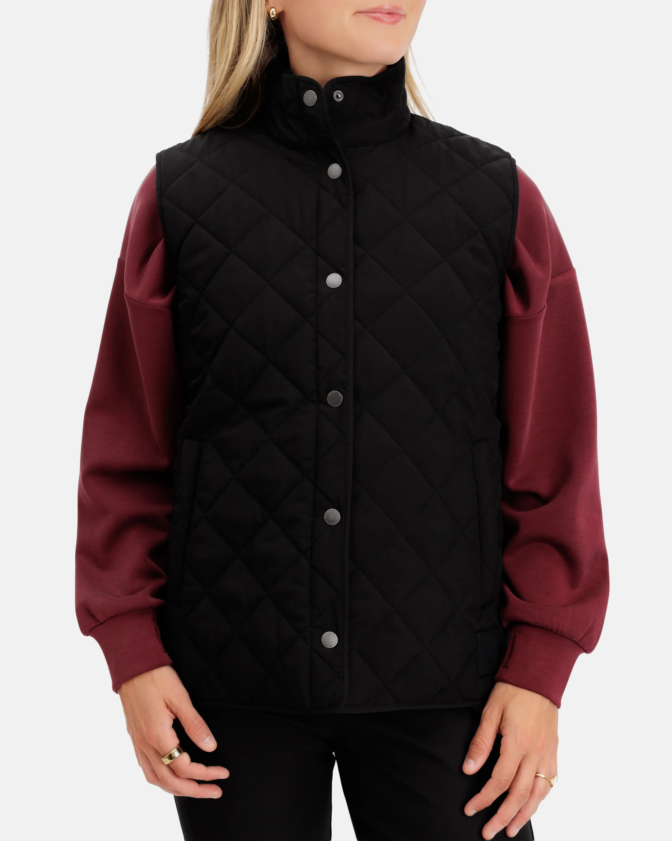 Crosscut Women's Quilted Vest - Onyx - Image 5