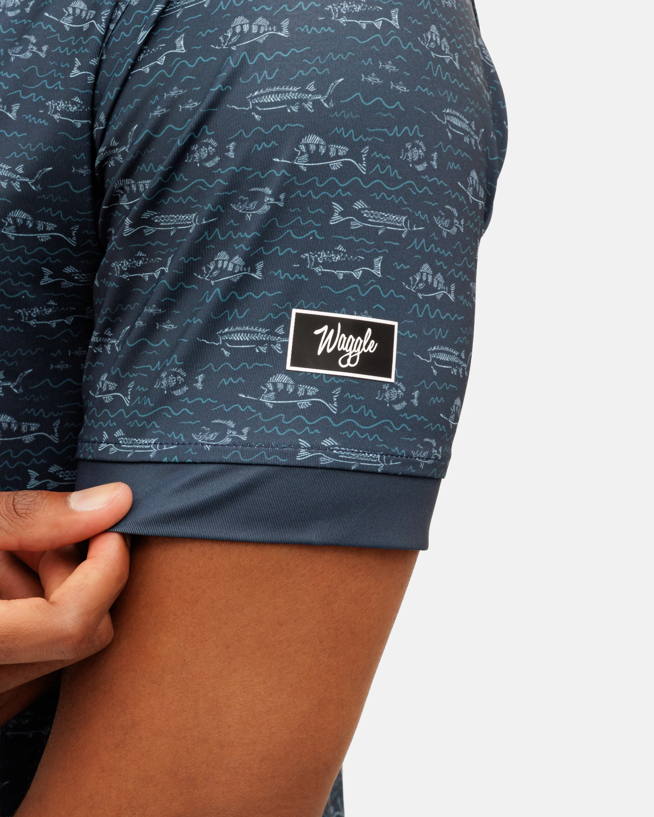 Fish Finder Men's Polo - Image 5