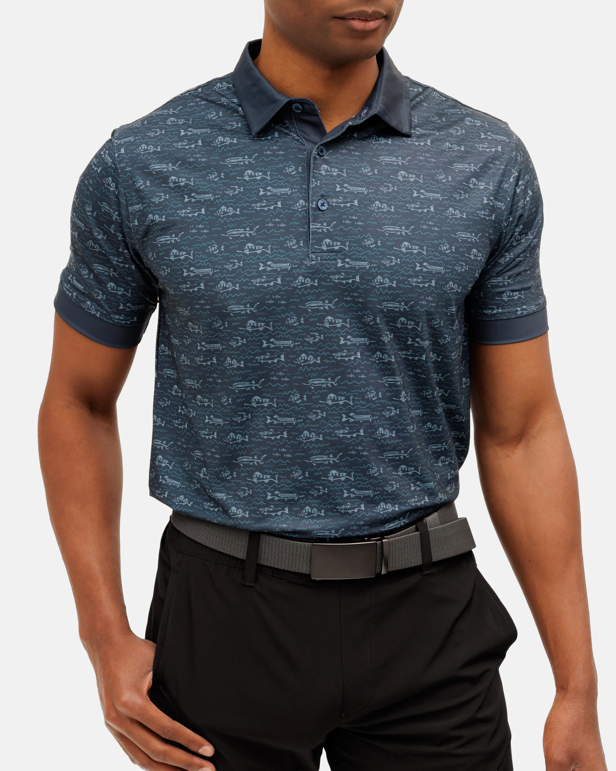 Fish Finder Men's Polo - Image 6