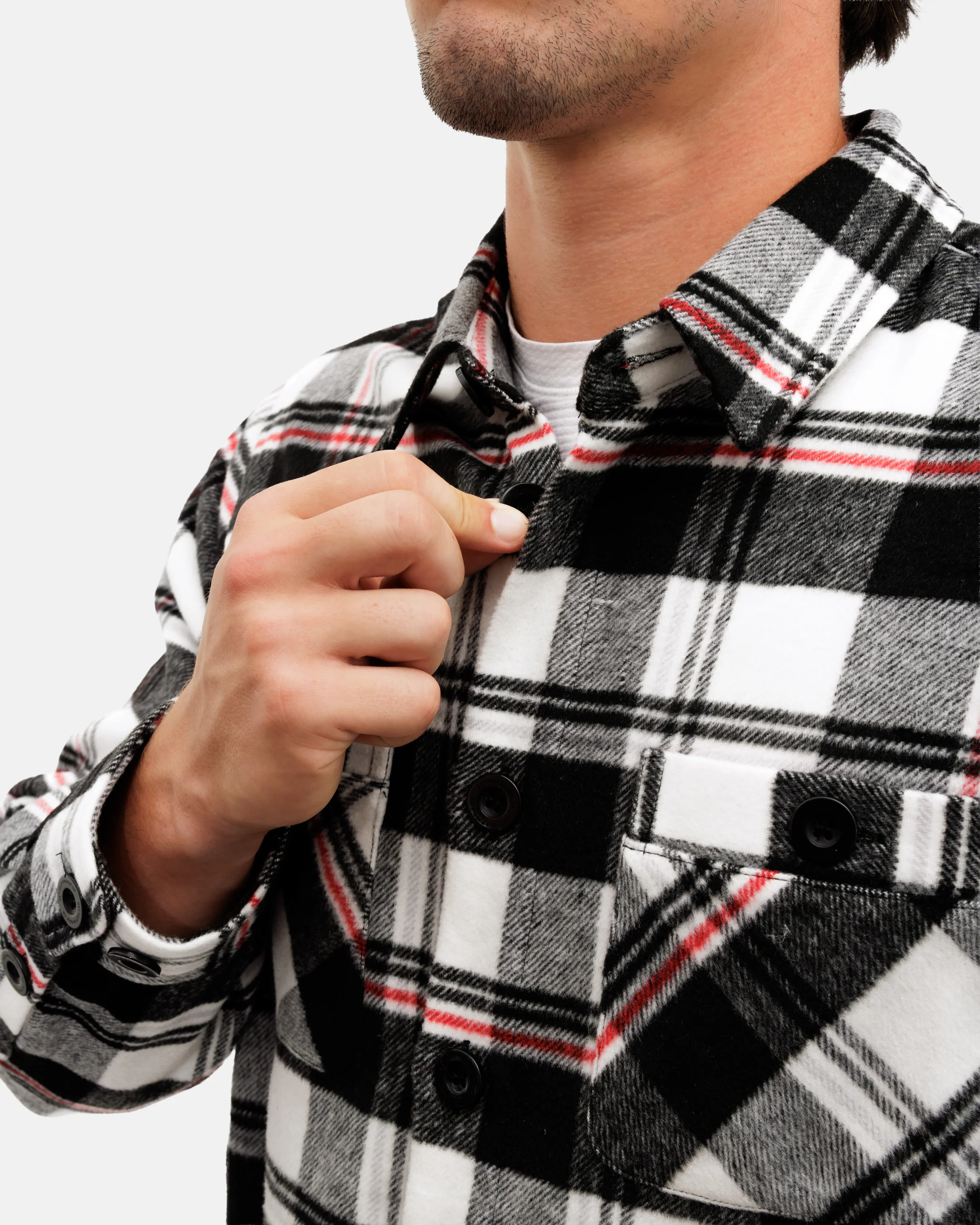 Loon Lake Men's Heavyweight Flannel Overshirt - Image 3