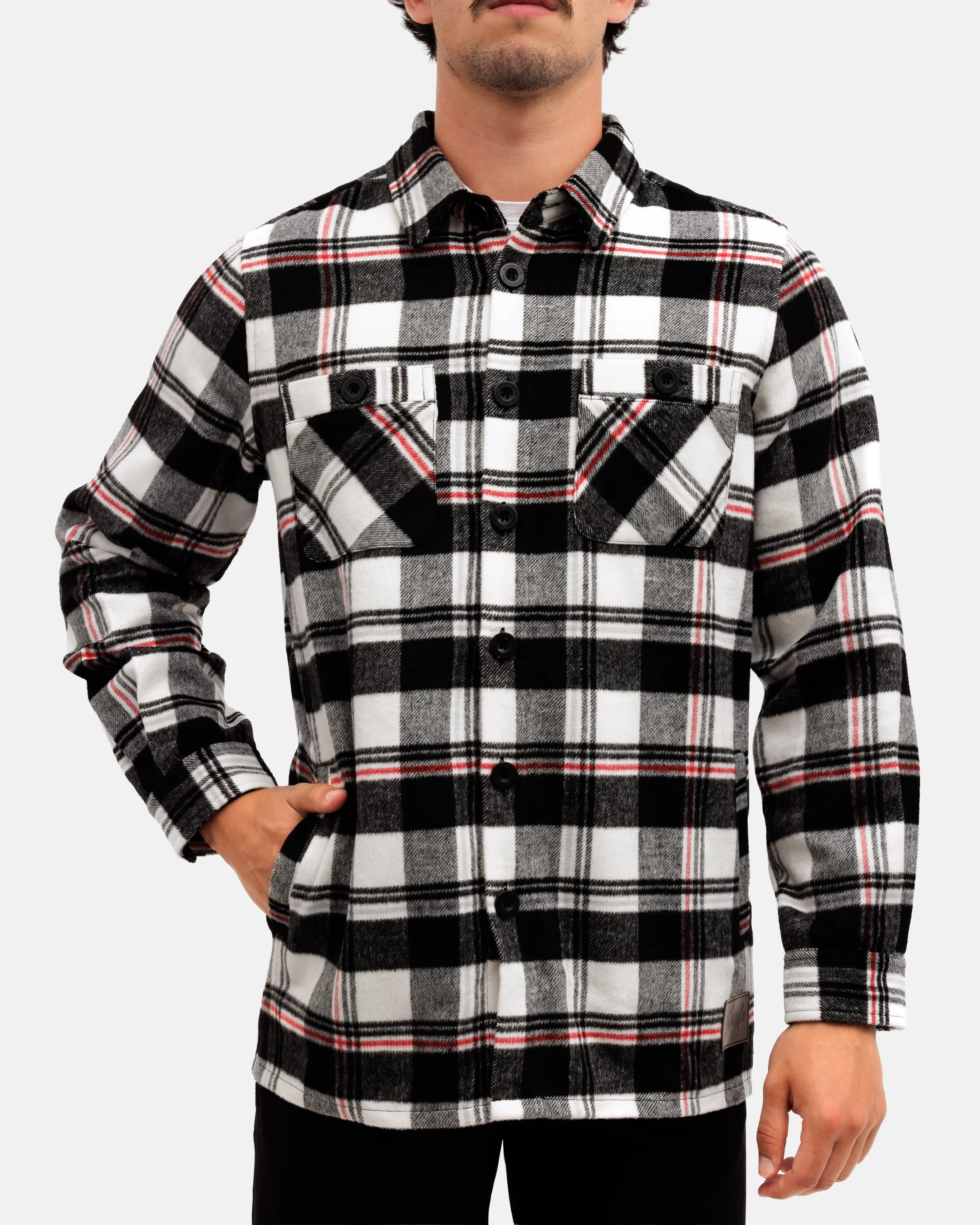 Loon Lake Men's Heavyweight Flannel Overshirt - Image 5