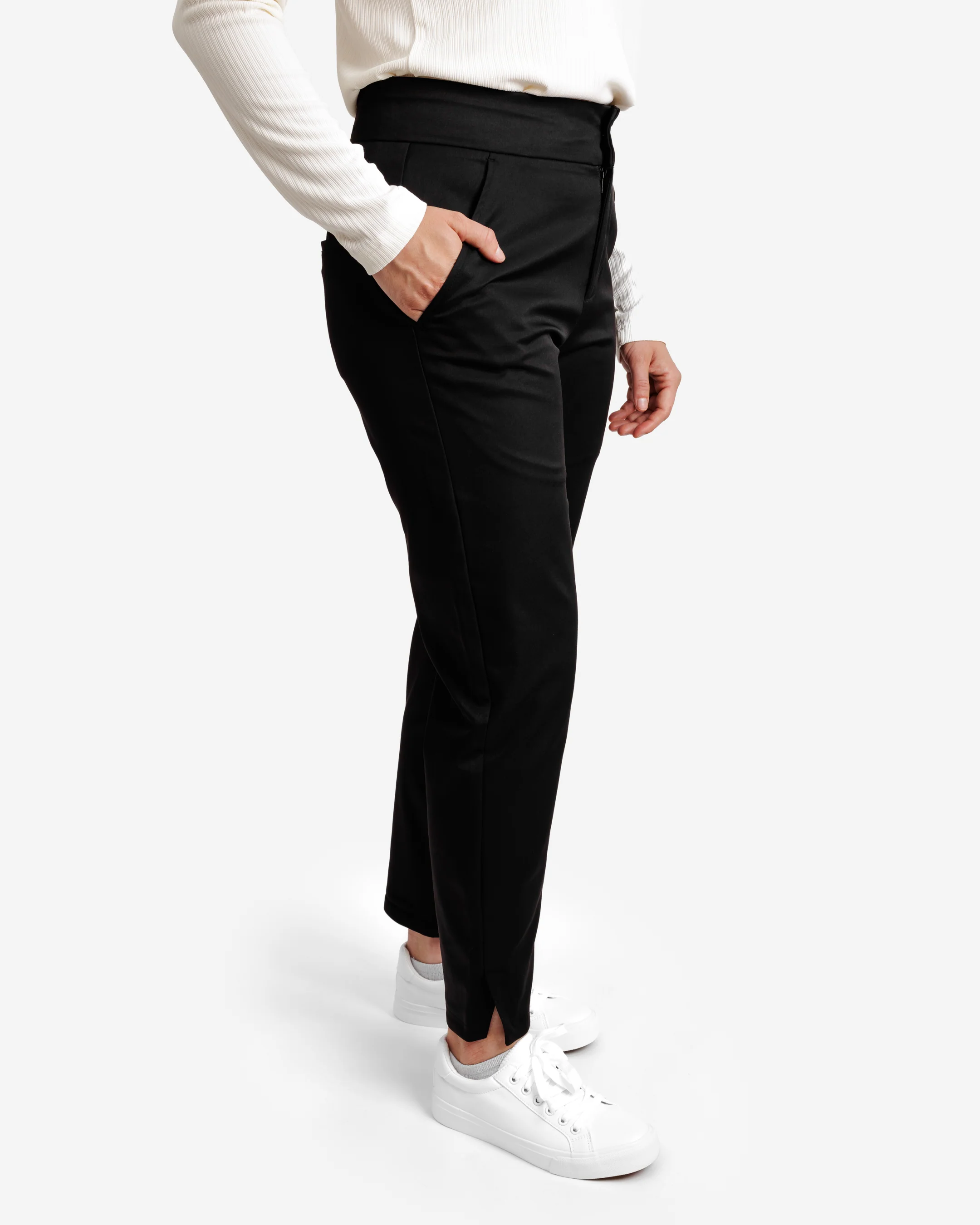 Rhythm Women's Mid-Rise Ankle Pant - Onyx - Image 3