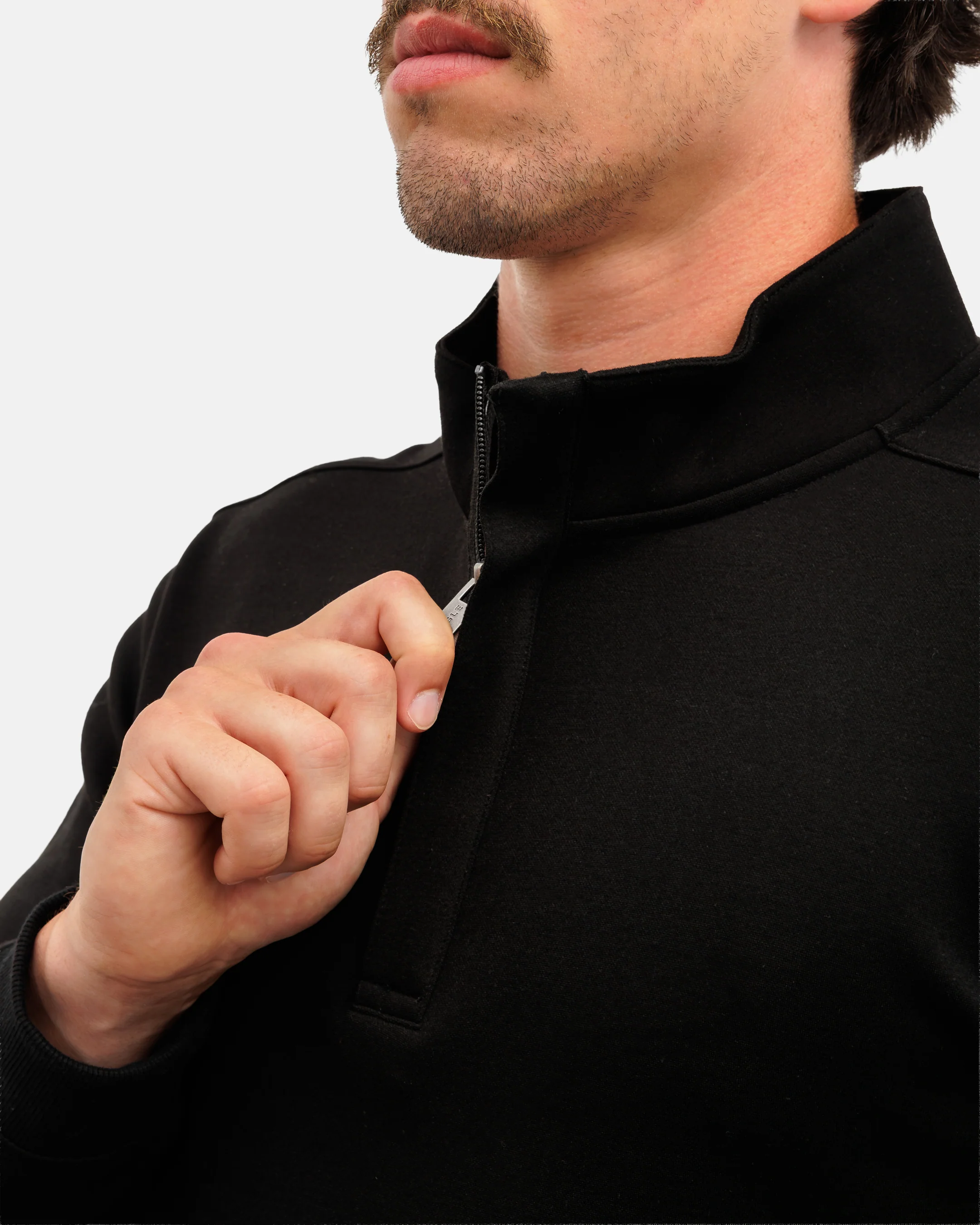 Sunday Men's Quarter Zip - Onyx - Image 3
