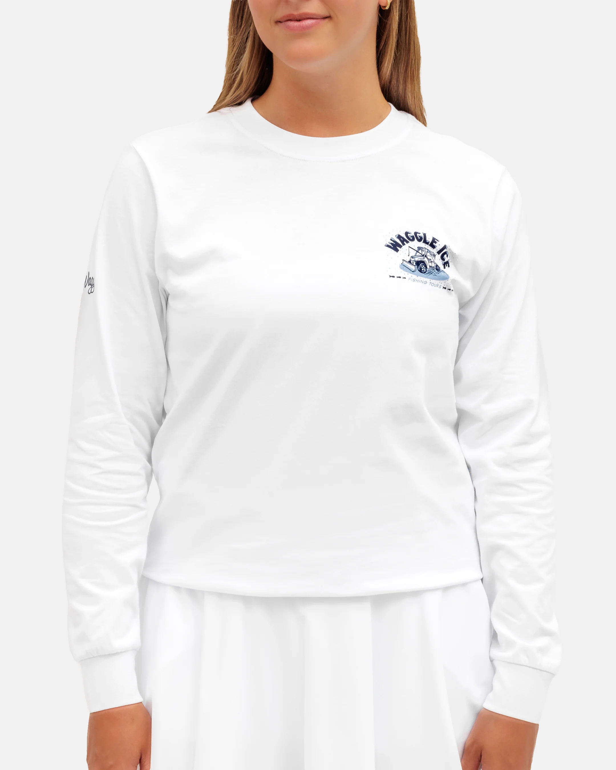 Waggle Ice Fishing Tours Long-Sleeve T-Shirt - Image 5
