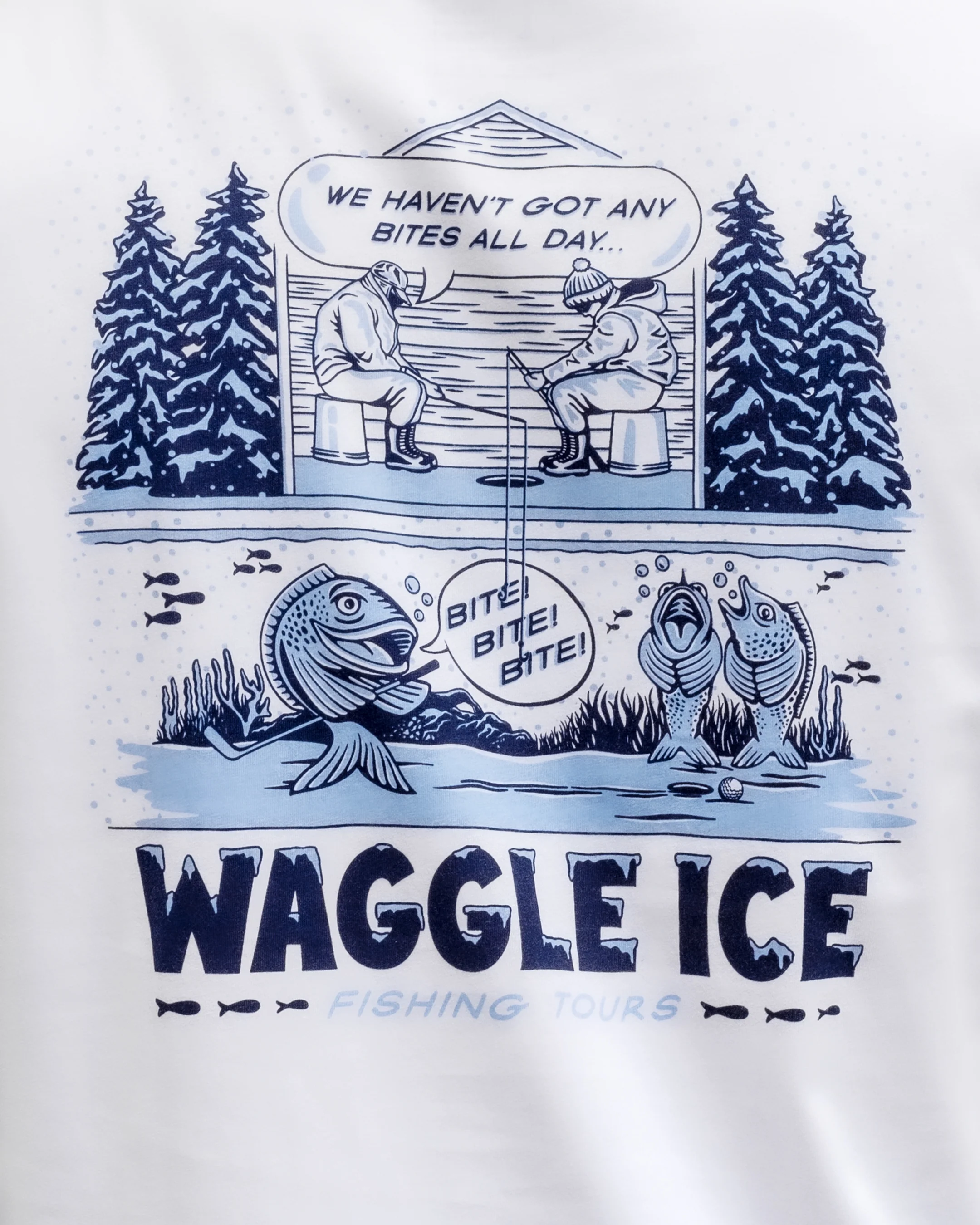Waggle Ice Fishing Tours Long-Sleeve T-Shirt - Image 7