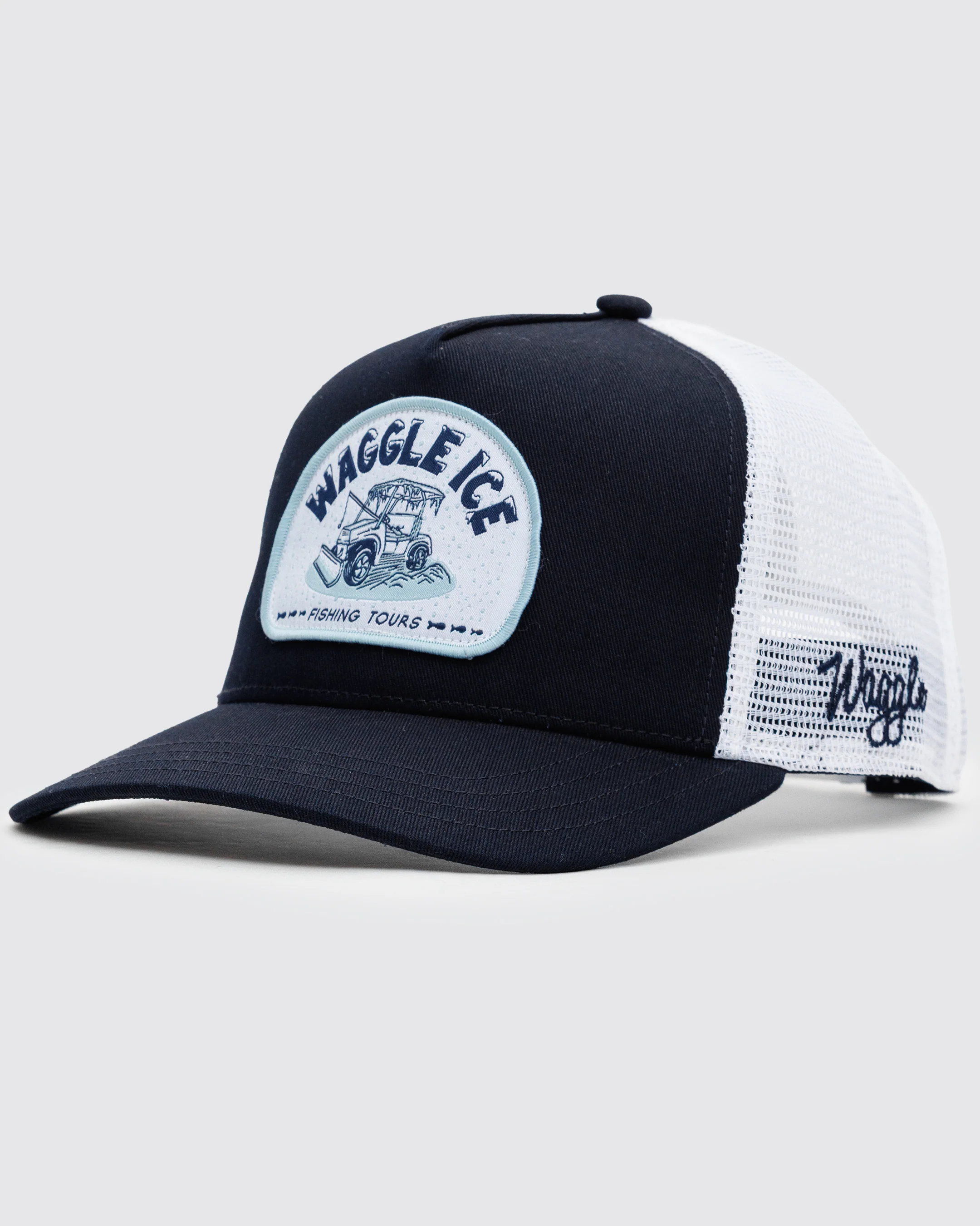 Waggle Ice Fishing Tours Trucker Hat - Image 3