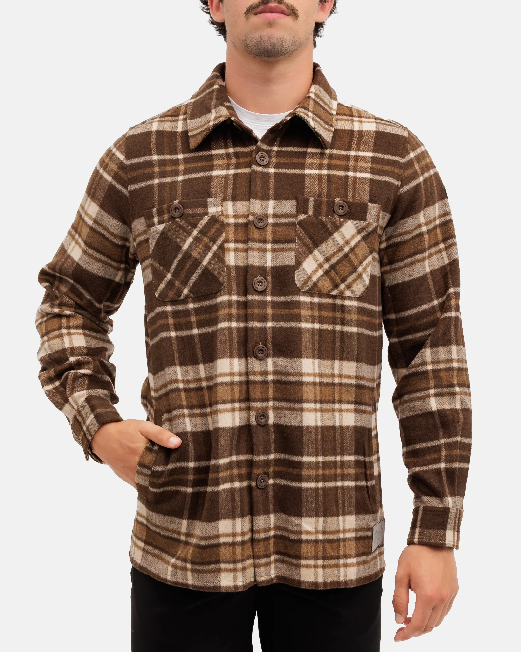 Wally Men's Heavyweight Flannel Overshirt - Image 4